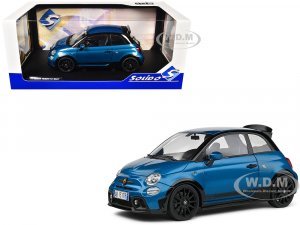 2022 Fiat 695 Abarth Tributo 131 Rally Podium Blue Metallic with Black Side Stripes