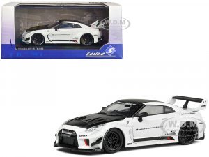 2020 Nissan GTR (R35) LBWK (LibertyWalk Body Kit) RHD (Right Hand Drive) White with Black Hood and Top