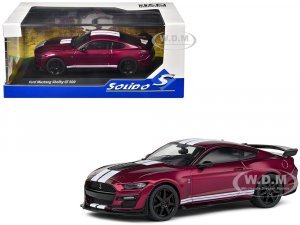 Shelby Mustang GT500 Fast Track Candy Purple with White Stripes