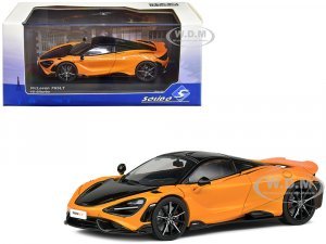 2020 McLaren 765 LT Papaya Spark Orange Metallic and Black