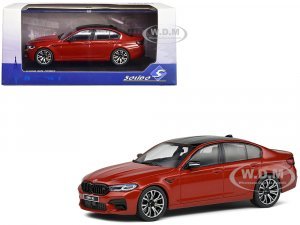 BMW M5 (F90) Competition Red Metallic with Black Top