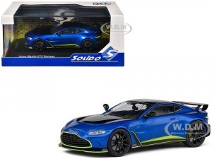 Aston Martin V12 Vantage Blue Metallic with Black Hood and Top