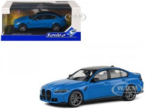 2023 BMW M3 Sedan (G80) Competition Santorini Blue with Black Top