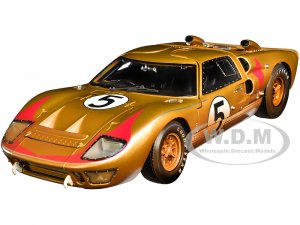 1966 Ford GT-40 MK II #5 Gold After Race (Dirty Version)