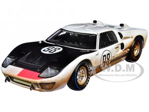 1966 Ford GT-40 MK II #98 White with Black Hood After Race (Dirty Version)