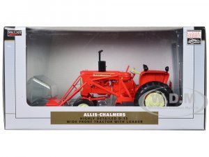 Allis-Chalmers D-15 Wide Front Tractor with Loader Orange Classic Series 1/16