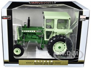 Oliver 1855 Wide Front Tractor with Cab Green Classic Series 1/16