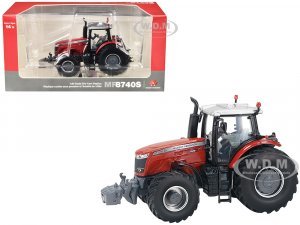 Massey Ferguson 8740 S Dyna VT Tractor Red with Silver Top