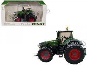 Fendt 1042 Vario Tractor with Dual Wheels Green with White Top