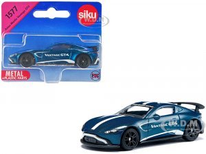 Aston Martin Vantage GT4 Blue Metallic with White Stripes