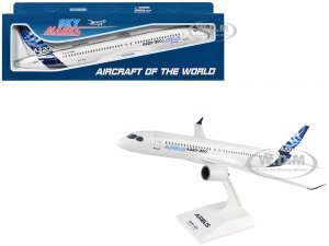 Airbus A220-300 Commercial Aircraft Airbus (C-FFDO) White with Blue Tail (Snap-Fit) Plastic Model by Skymarks