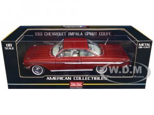 1961 Chevrolet Impala Sport Coupe Honduras Maroon Metallic American Collectibles Series