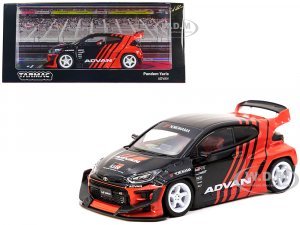 Toyota Pandem Yaris RHD (Right Hand Drive) Black and Red ADVAN Livery Hobby43 Series