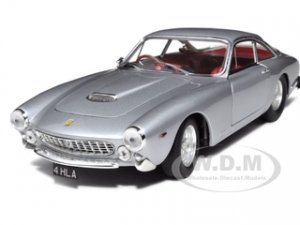 Ferrari 250 GT Berlinetta Lusso RHD (Right Hand Drive) (Eric Claptons Car) Silver with Red Interior Elite Edition Series