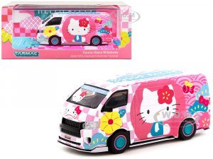 Toyota Hiace Widebody Van RHD (Right Hand Drive) Pink with Graphics Hello Kitty Capsule Summer Festival Collab64 Series