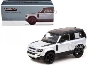 Land Rover Defender 90 Silver Metallic with Black Top Global64 Series