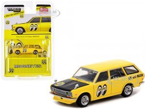 Datsun Bluebird 510 Wagon Yellow with Black Hood Mooneyes Global64 Series