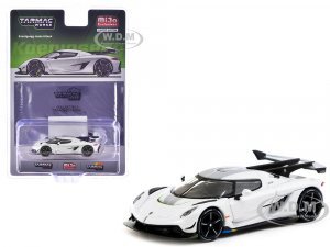 Koenigsegg Jesko Attack White Metallic with Tarmac Cards Global64 Series