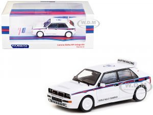 Lancia Delta HF Integrale White with Red and Blue Stripes Martini 6 - World Rally Champion Road64 Series