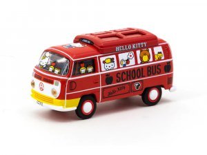 Volkswagen Type II (T2) Van Red Hello Kitty Capsule School Bus Collab64 Series