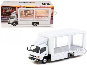 Mitsubishi Fuso Canter Mobile Display Truck RHD (Right Hand Drive) White Truck64 Series