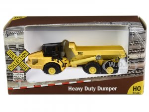 Heavy Duty Dumper Truck Yellow TraxSide Collection  (HO) Scale