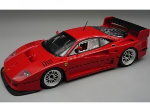 Ferrari F40 LM Red with Enkei Silver Wheels Press Version (1996) Mythos Series