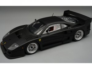 Ferrari F40 LM Matt Black with Enkei Silver Wheels Press Version (1996) Mythos Series