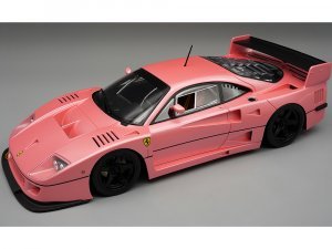 Ferrari F40 LM Pink Metallic with Black 5 Spoke Rims Press Version (1996) Mythos Series