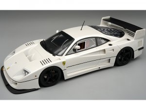 Ferrari F40 LM Pearl White Metallic with Black 5 Spoke Rims Press Version (1996) Mythos Series