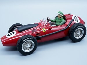 Ferrari Dino 246 #6 Mike Hawthorn 2nd Place Formula One F1 Moroccan GP (1958) with Driver Figure Mythos Series