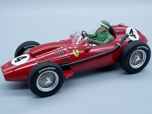 Ferrari Dino 246 #4 Mike Hawthorn Winner Formula One F1 French GP (1958) with Driver Figure Mythos Series