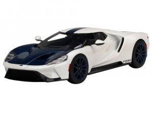 Ford GT 1964 Prototype Heritage Edition White with Dark Blue Hood and Stripe