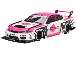 Nissan LB-Super Silhouette S15 SILVIA RHD (Right Hand Drive) #99 Auto Finesse - SEMA 2023 White and Pink