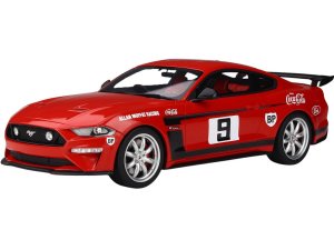 2019 Ford Mustang RHD (Right Hand Drive) #9 Coca-Cola Red with Black Stripes Allan Moffat Tribute by Tickford