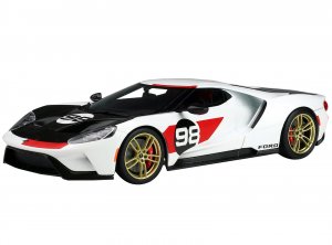 2021 Ford GT #98 White with Black Hood 1966 Daytona 24 Hours Heritage Edition