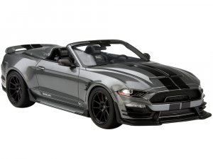 2021 Shelby Super Snake Speedster Convertible Carbonized Gray Metallic with Black Stripes